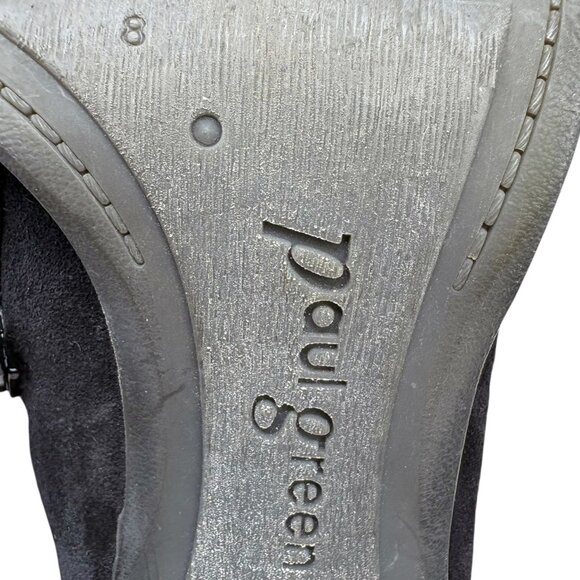 Paul Green Dallas Oiled Suede Dual Zip Ankle Boot - Picture 2 of 10